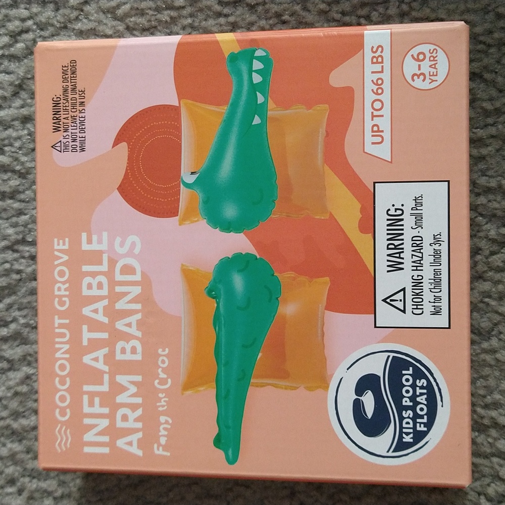 Kids Inflatable Pool Arm Bands/Floaties - New